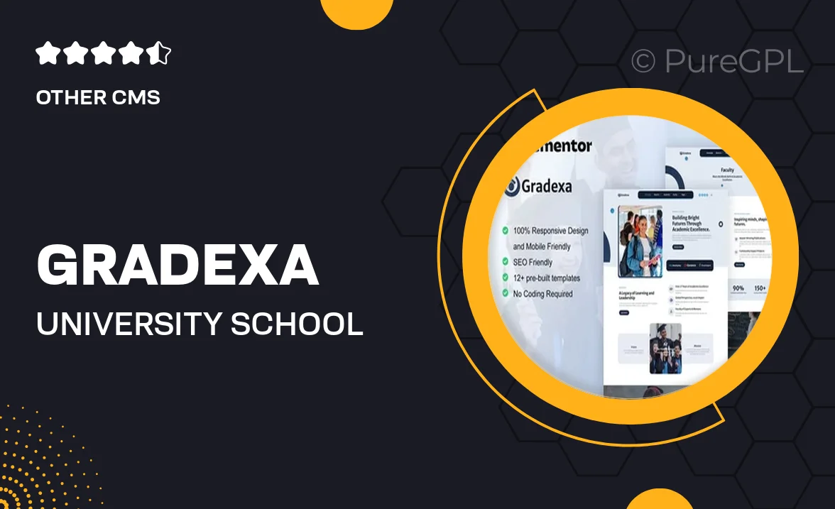 Gradexa – University & School Elementor Pro Template Kit