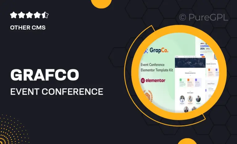 grafco event conference elementor template kit
