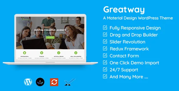 Greatway – Material Design WordPress Theme
