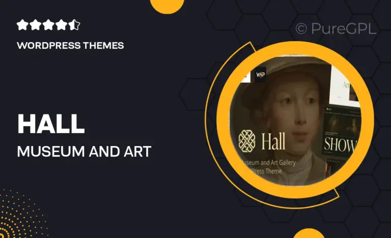 hall museum and art gallery wordpress theme
