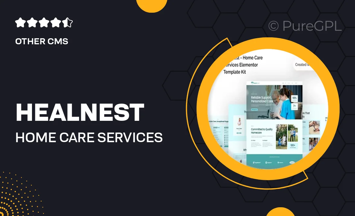 Healnest – Home Care Services Elementor Template Kit