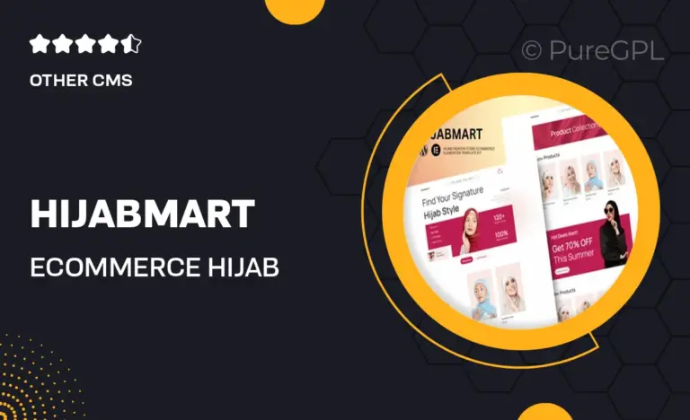 hijabmart e commerce hijab fashion store elementor template kit