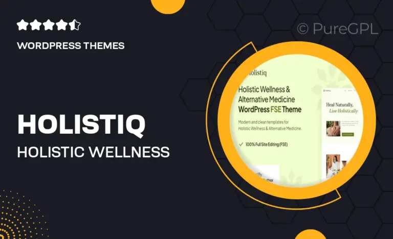 holistiq holistic wellness alternative medicine fse wordpress theme