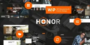 Honor | Multi-Purpose Shooting Club & Weapon Store WordPress Theme + Elementor