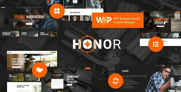 Honor | Multi-Purpose Shooting Club & Weapon Store WordPress Theme + Elementor