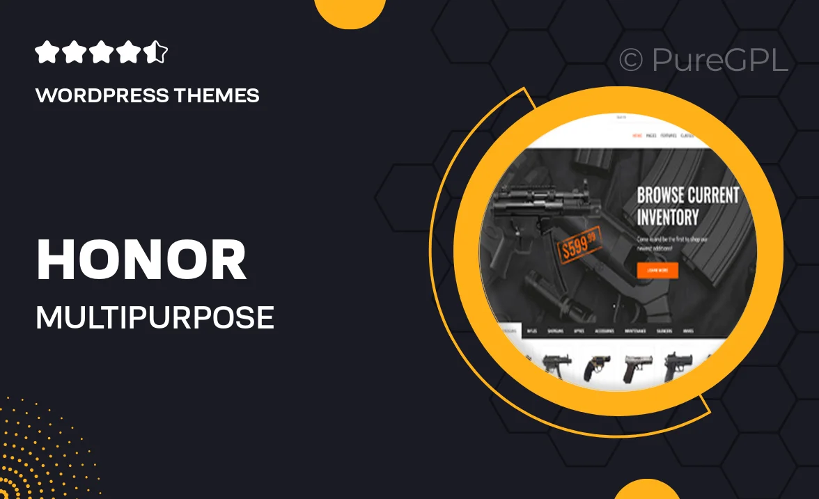 Honor | Multi-Purpose Shooting Club & Weapon Store WordPress Theme + Elementor
