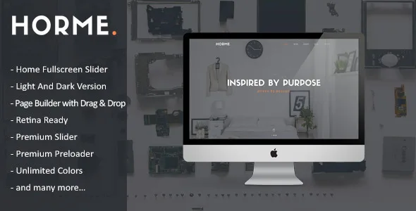 Horme – Clean One Page WordPress Theme