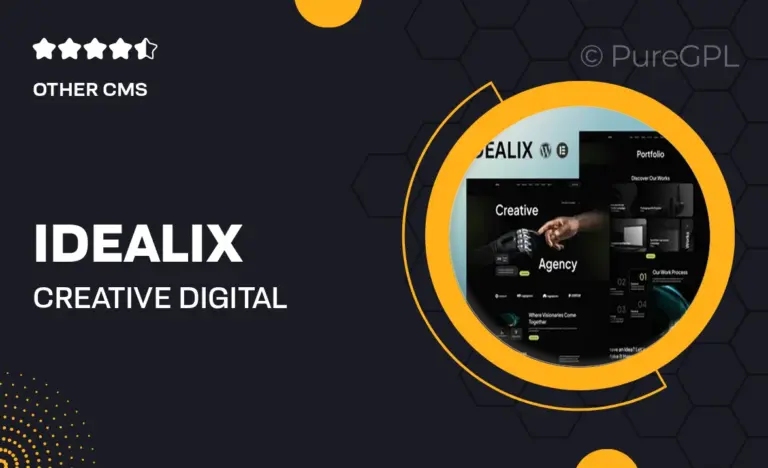 idealix creative digital agency elementor template kit