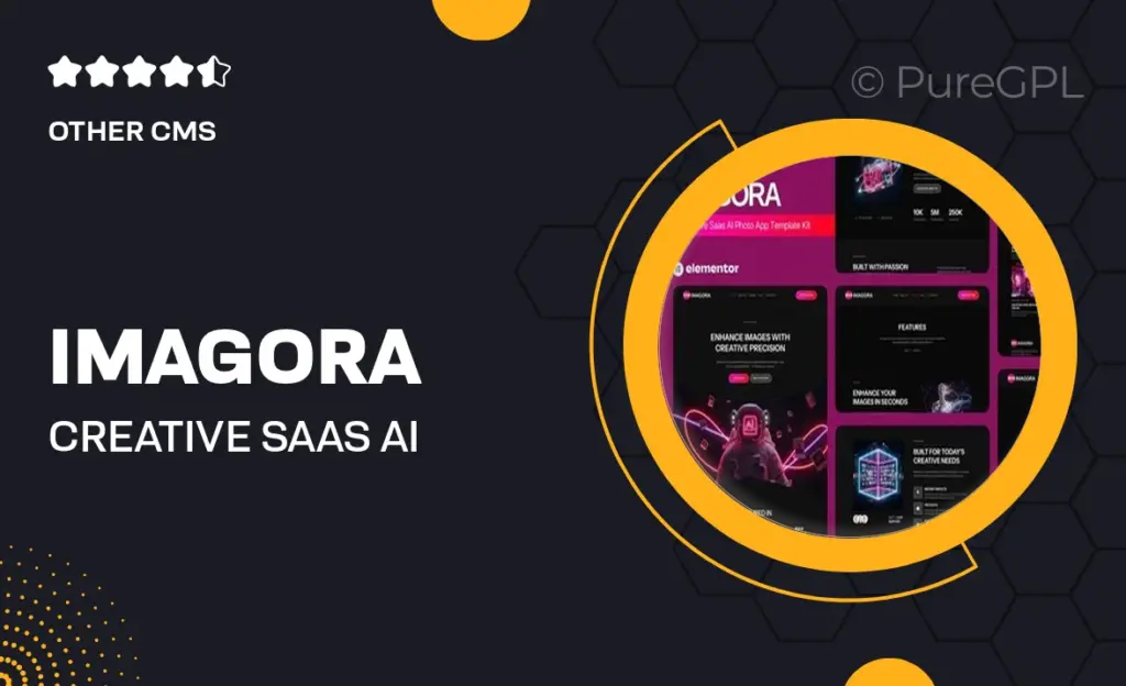 Imagora – Creative Saas AI Photo App Elementor Template Kit 46 Imagora – Creative Saas AI Photo App Elementor Template Kit