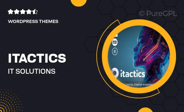 itactics it solutions digital startup wordpress theme ai