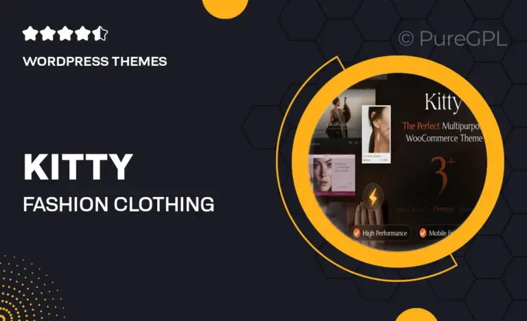 kitty fashion clothing furniture wordpress theme