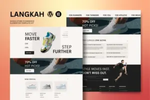 Langkah – Shoes Store eCommerce Elementor Template Kit