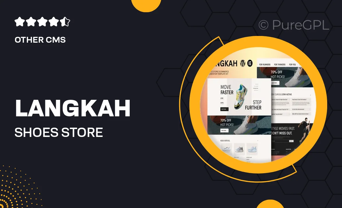 Langkah – Shoes Store eCommerce Elementor Template Kit