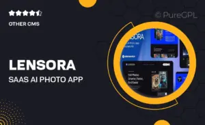 Lensora – SaaS AI Photo App Website Elementor Template Kit