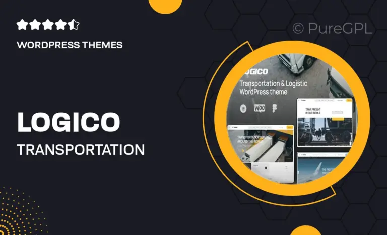 logico transportation logistics wordpress theme