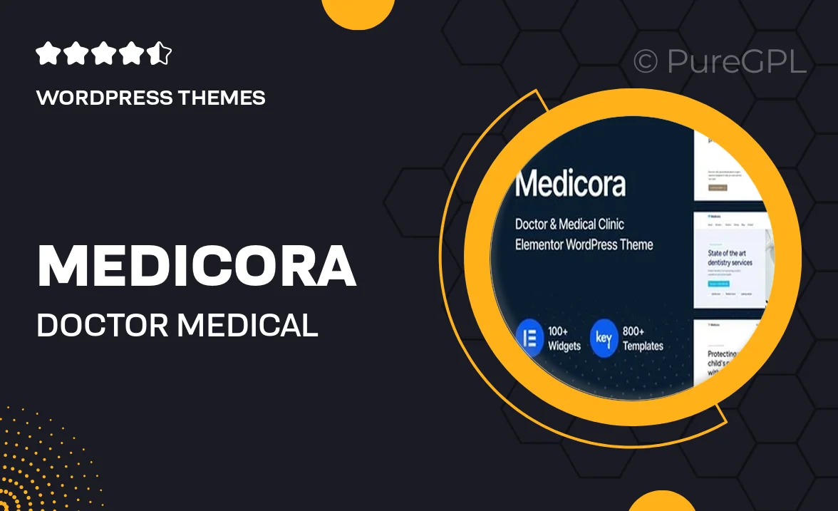 Medicora – Doctor & Medical Clinic Elementor WordPress Theme