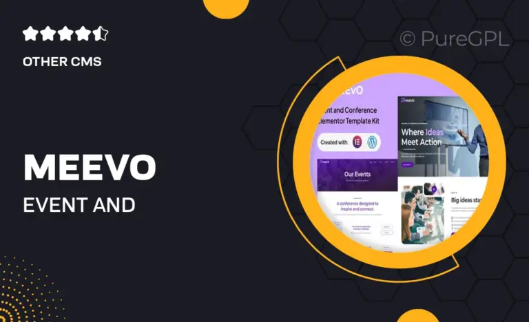 meevo event and conference elementor kit