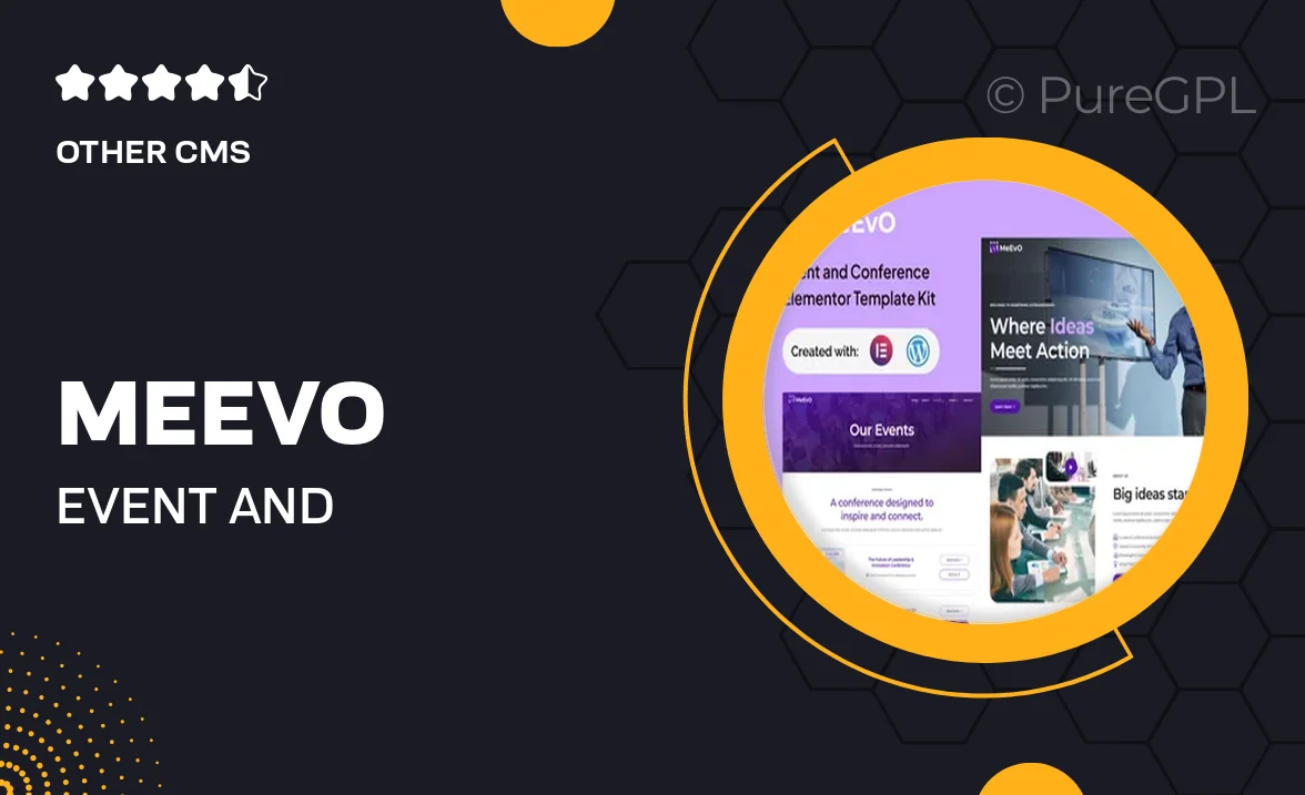 Meevo – Event and Conference Elementor Kit