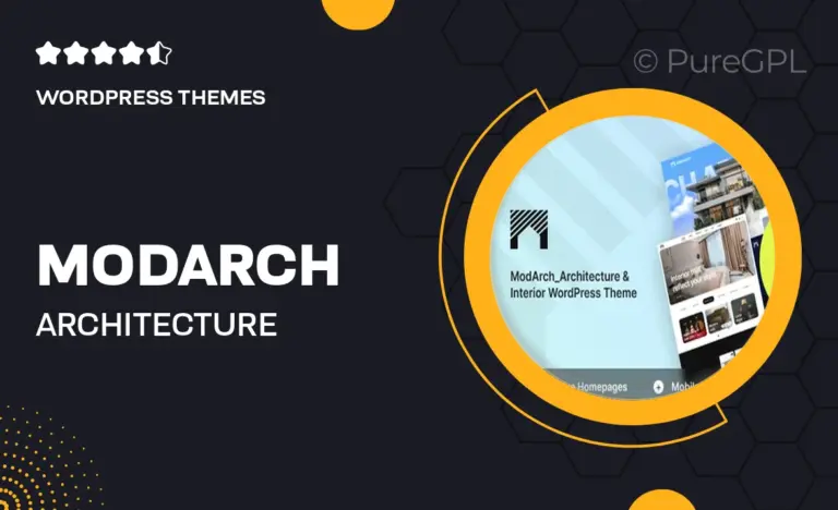 modarch architecture interior wordpress theme