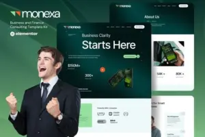 Monexa – Business & Finance Consulting Elementor Template Kit