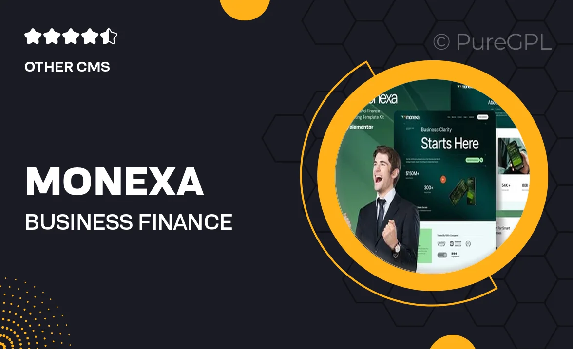 Monexa – Business & Finance Consulting Elementor Template Kit