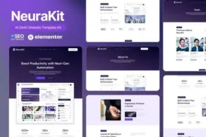 NeuraKit – AI SaaS Elementor Template Kit