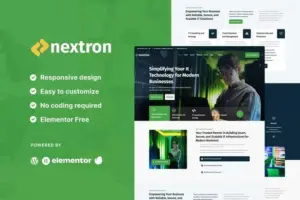 Nextron – Tech Company Elementor Template Kit
