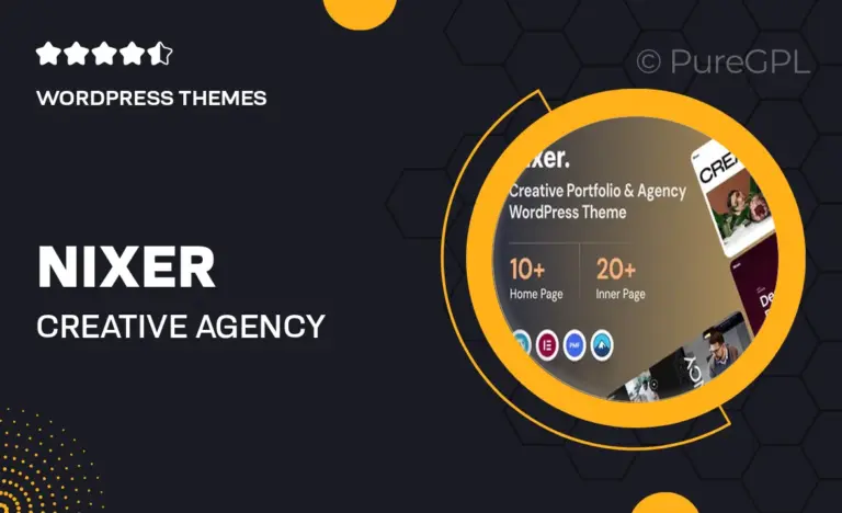 nixer creative agency wordpress theme