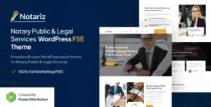 Notariz – Notary Public & Legal Services FSE WordPress Theme