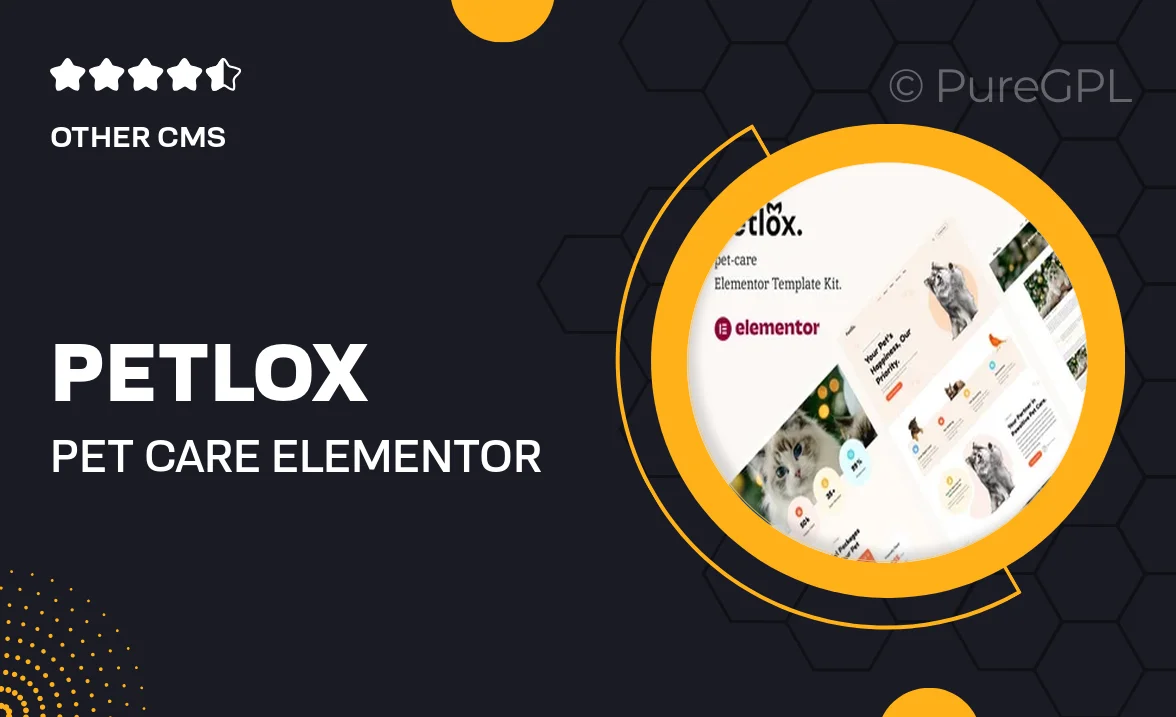 Petlox – Pet Care Elementor Template Kit