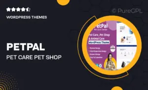 Petpal – Pet Care & Pet Shop WordPress Theme