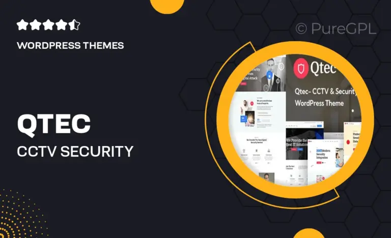 qtec cctv security wordpress theme