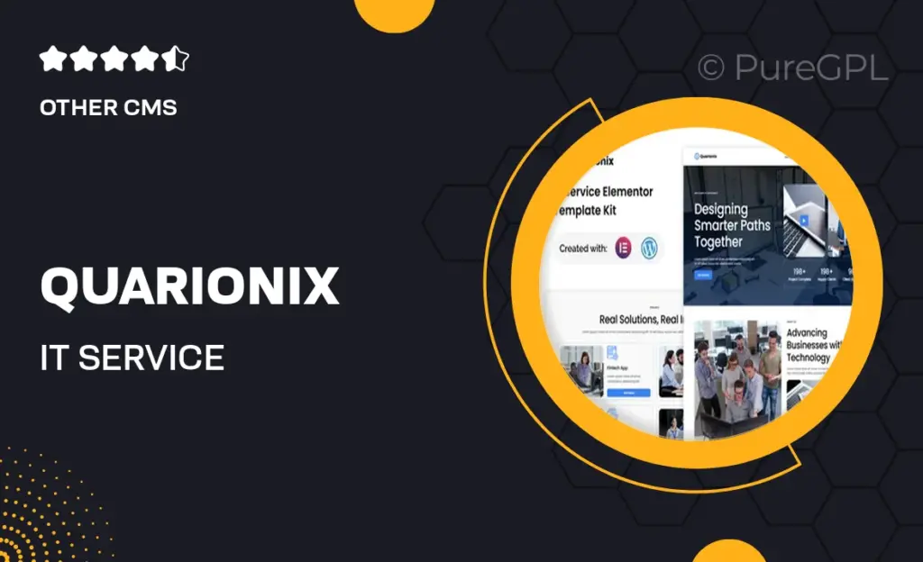Quarionix – IT Service Elementor Template Kit 35 Quarionix – IT Service Elementor Template Kit