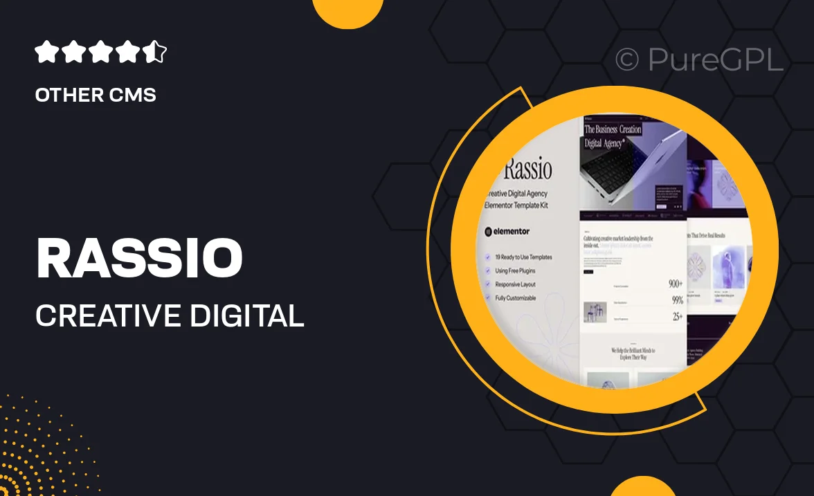 Rassio – Creative Digital Agency Elementor Template Kit