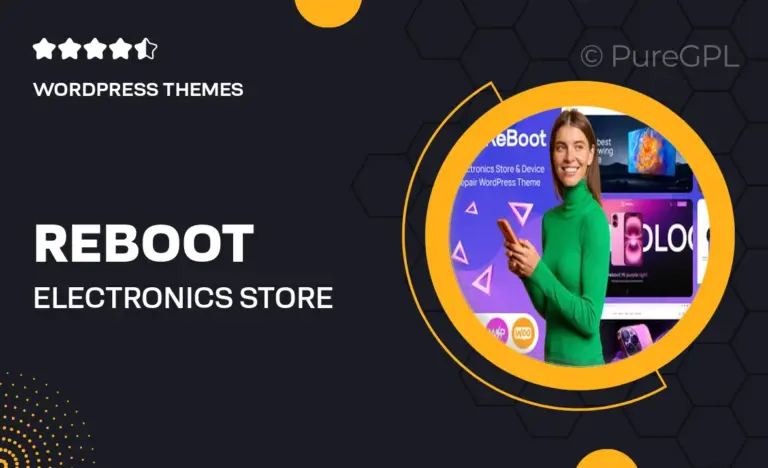 reboot electronics store device repair wordpress theme