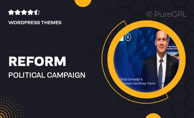 reform political campaign government wordpress theme
