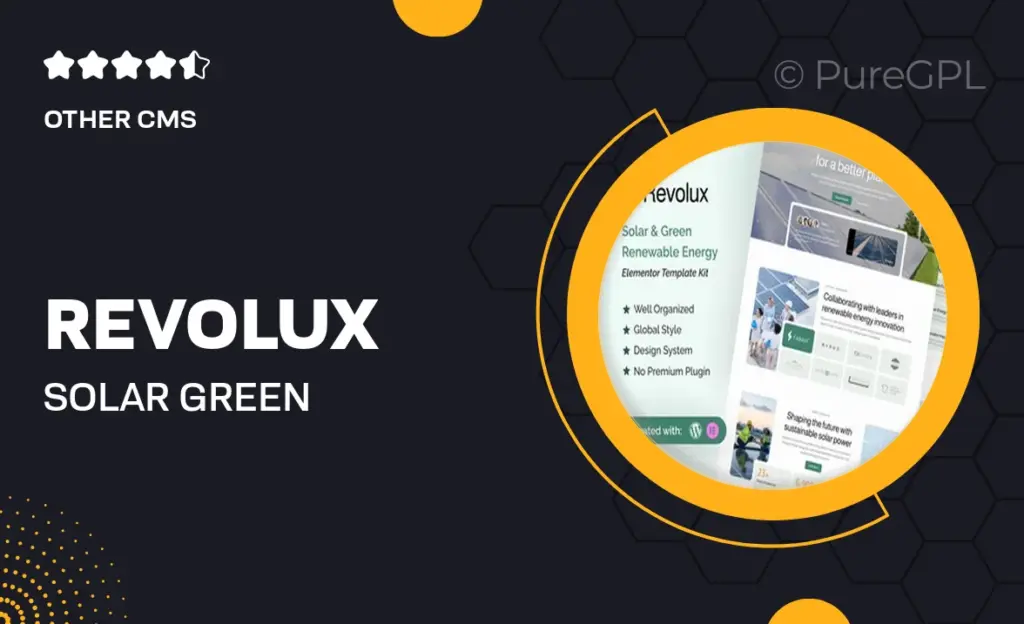 Revolux – Solar & Green Renewable Energy Elementor Template Kit 36 Revolux – Solar & Green Renewable Energy Elementor Template Kit
