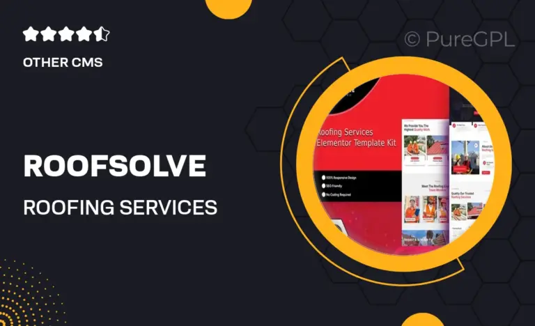 roofsolve roofing services elementor template kit