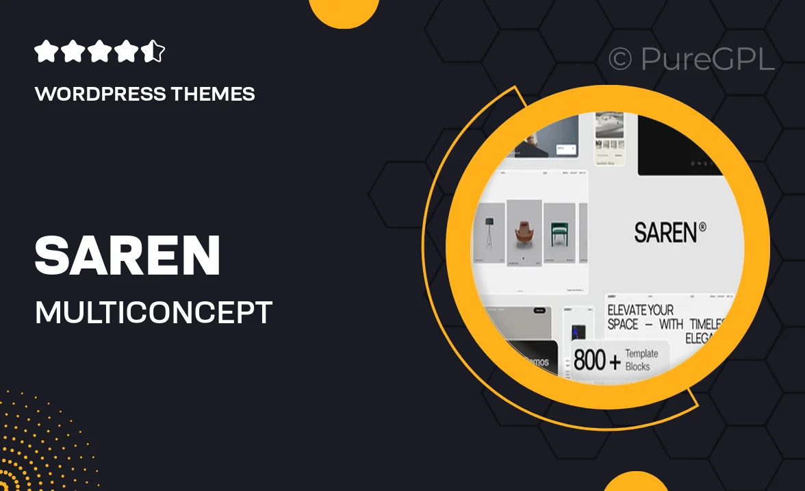 Saren – Multi-Concept WooCommerce WordPress Theme