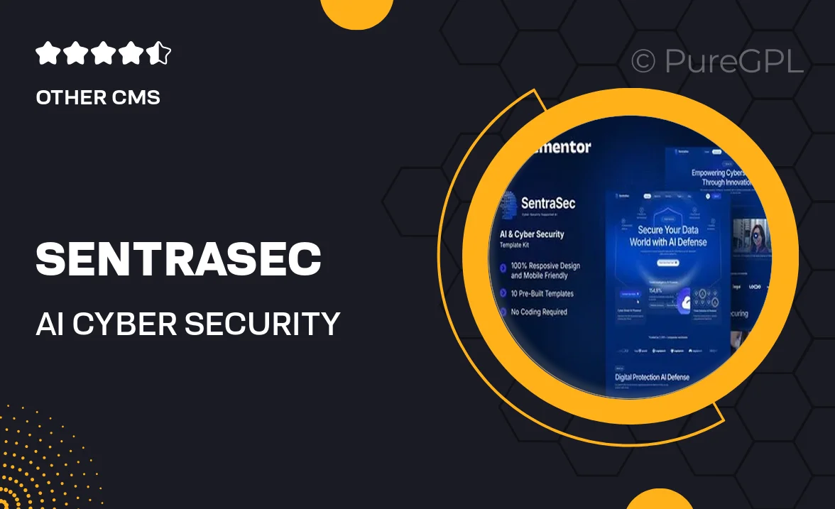 SentraSec – AI & Cyber Security Elementor Template Kit