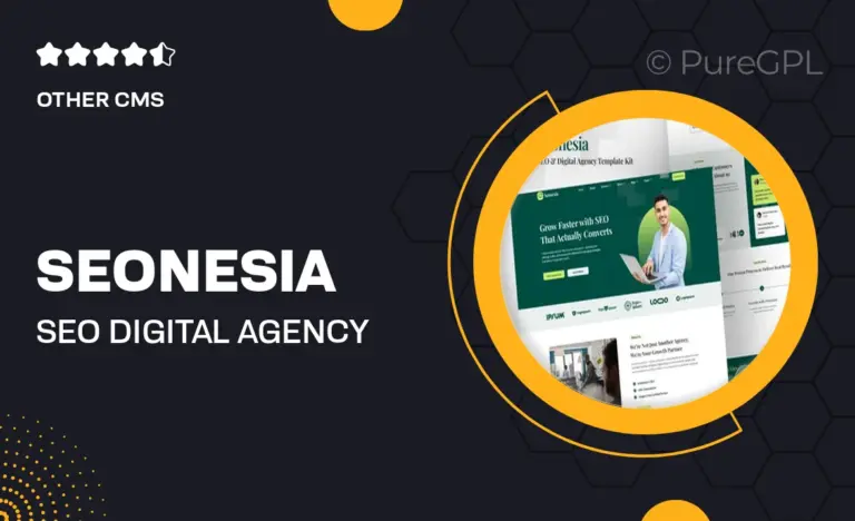 seonesia seo digital agency elementor template kit