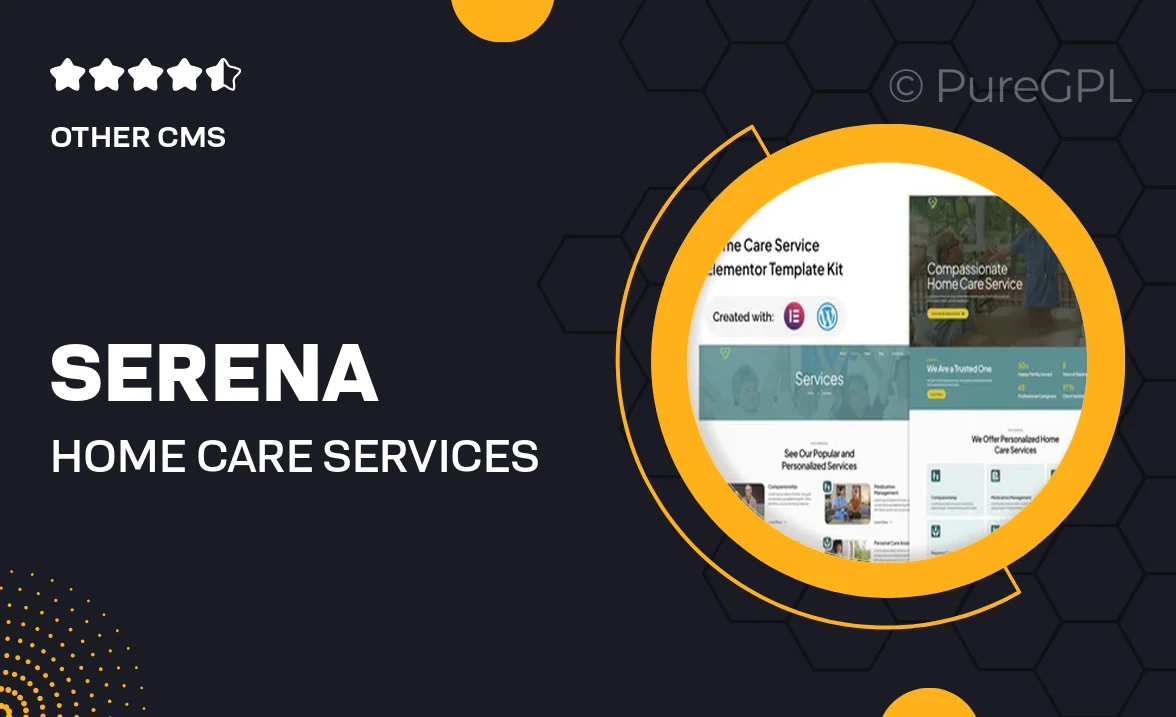 Serena – Home Care Services Elementor Template Kit