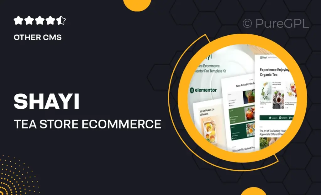 Shayi – Tea Store Ecommerce Elementor Pro Template Kit 47 Shayi – Tea Store Ecommerce Elementor Pro Template Kit