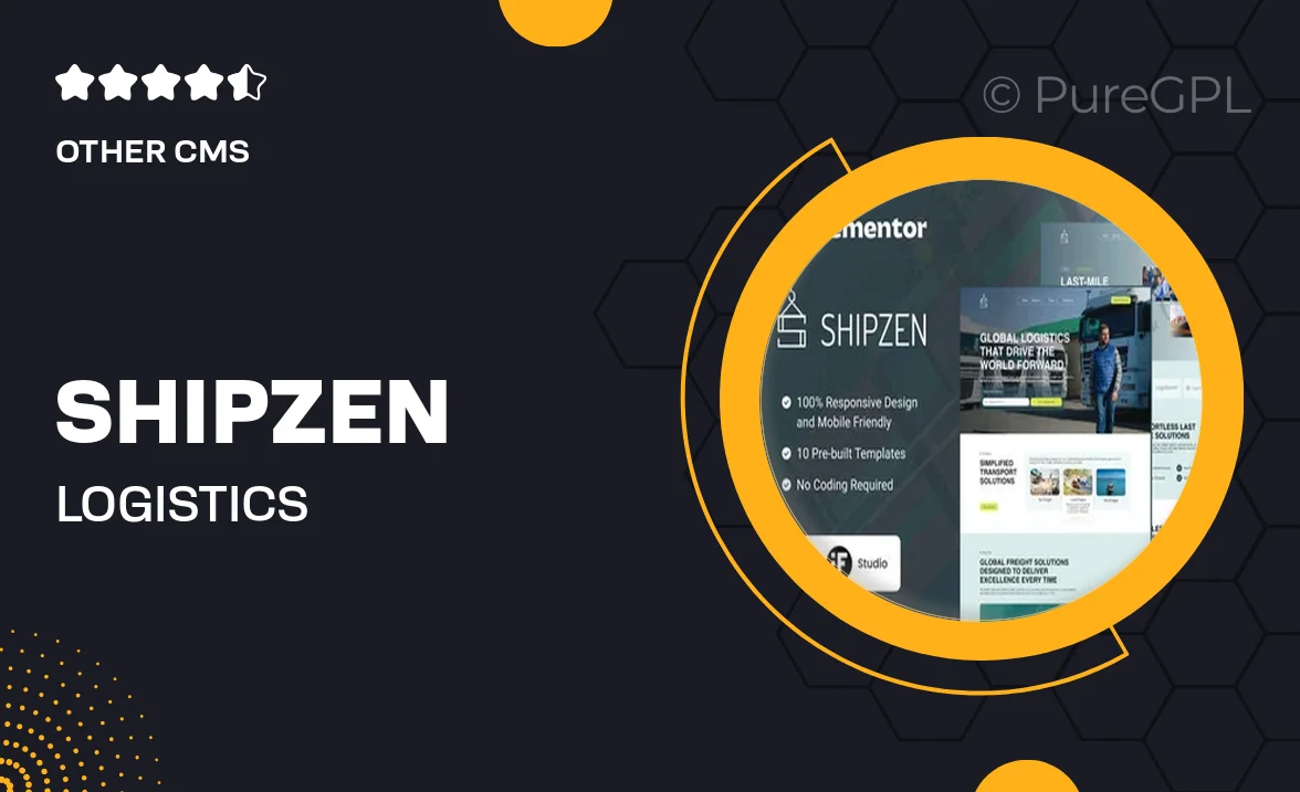 Shipzen – Logistics & Transportation Elementor Template Kit