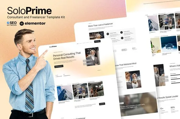 soloprime consultant freelancer elementor template kit 1
