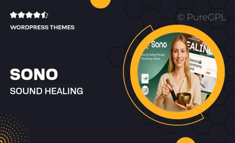 sono sound healing therapy wordpress theme