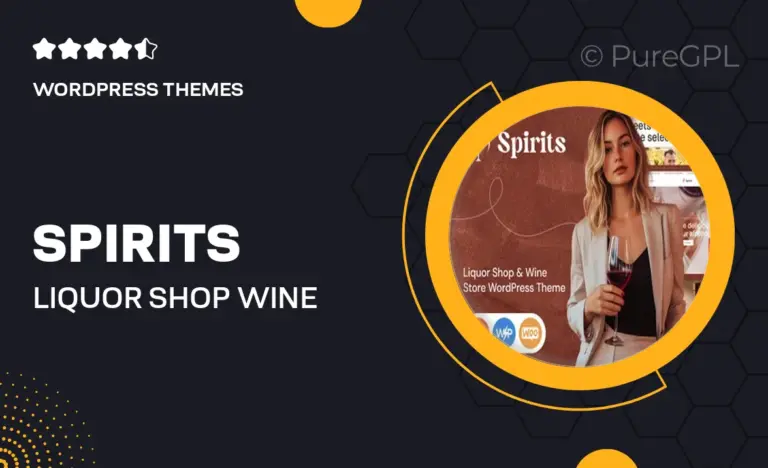 spirits liquor shop wine store wordpress theme