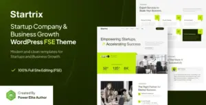 Startrix – Startup Company & Business Growth FSE WordPress Theme