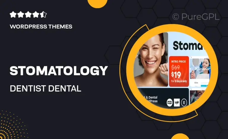 stomatology dentist dental clinic wordpress theme