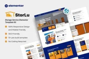 StorLu – Storage Service Elementor Template Kit